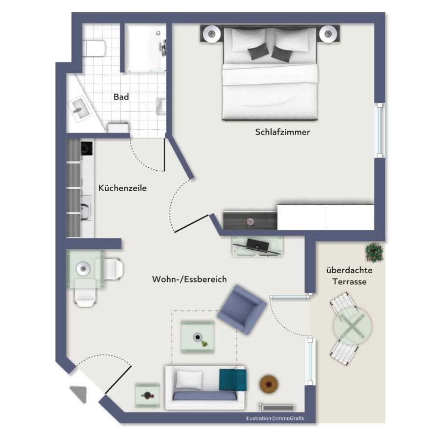 Schaumburg Wohnung 04 Кюлунгсборн Екстер'єр фото